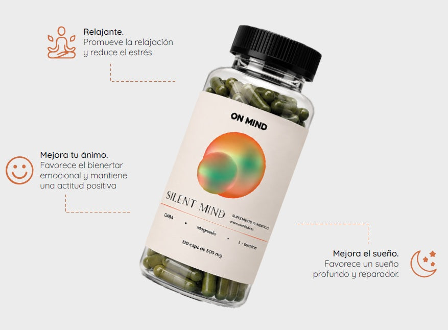 SILENT MIND | Suplemento con GABA, L-Teanina y Magnesio para Relajarte